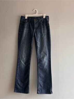 NY&C Women Low Rise Curvy  Bootcut  Blue Jeans Size 10 Tall Flare